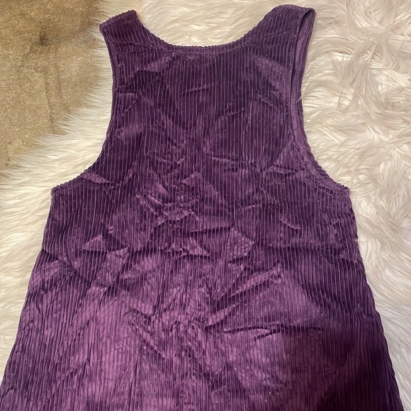 VINTAGE Mickey For Kids Purple Velour Girls Dress - Picture 10 of 10